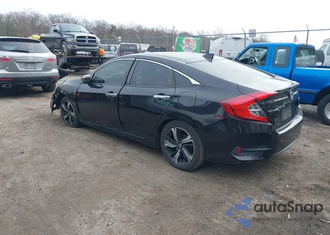 2018 Honda Civic Touring from USA, damaged, VIN JHMFC1F98JX027242